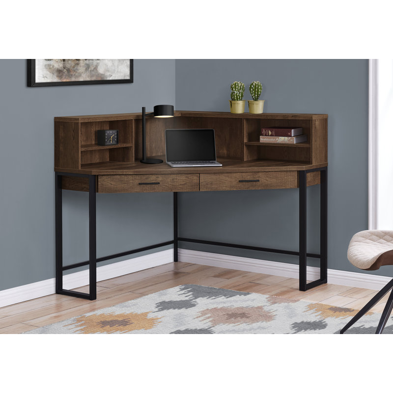 Gracie Oaks Funderburg Corner Desk with Hutch & Reviews Wayfair